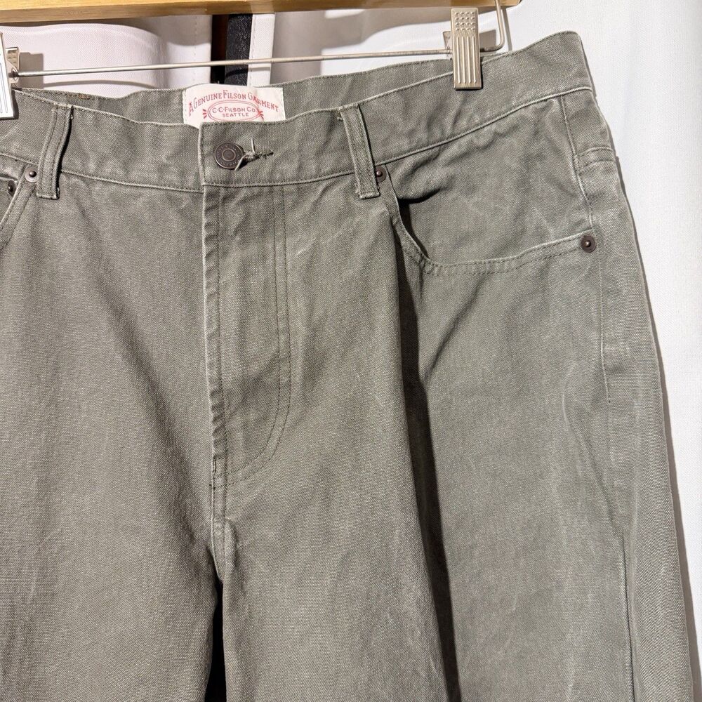 C.C. Filson Cotton‎ Work Pant Pants Mens 36 Olive greenish gray